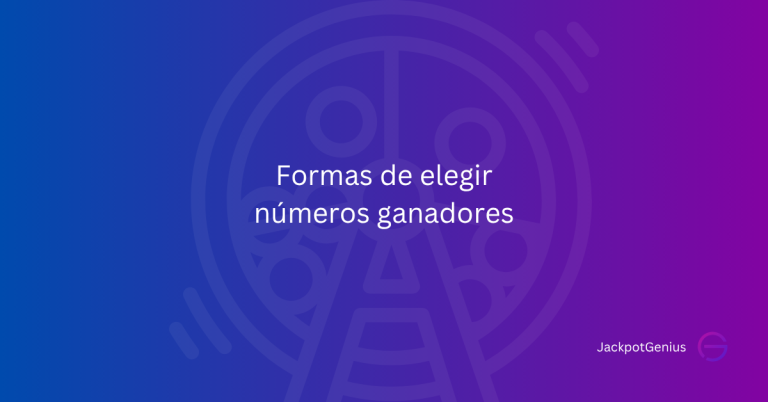 Formas de elegir números ganadores